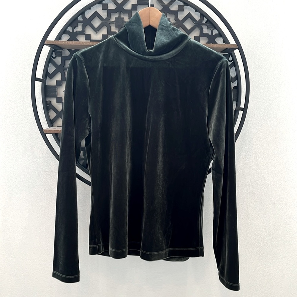 💕 Icône par Simons - Forest Green Velvet Top